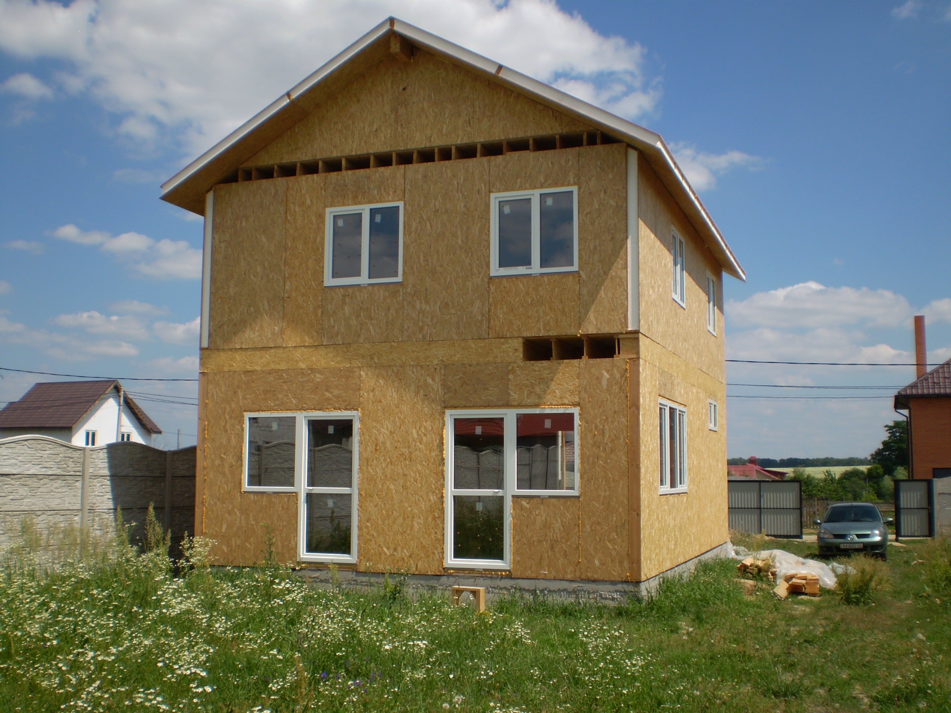 Этапы строительства дома из сип
