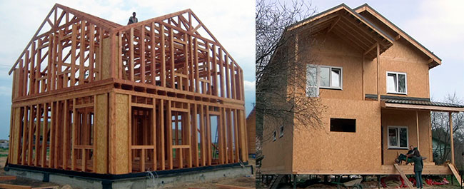 building houses made of sip-panels